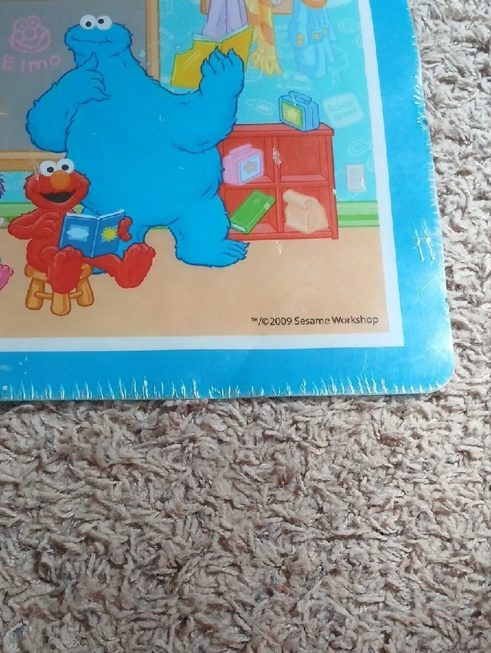 Sesame Street Kids Classroom Placemat - Blue Border